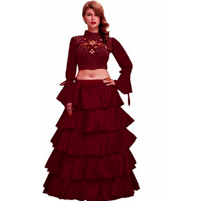 LEHENGA CROP TOP