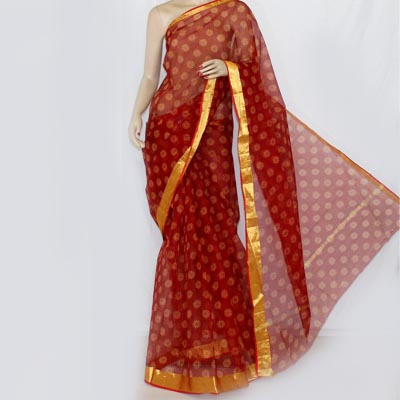 Pure Zari Kota Doria Saree 