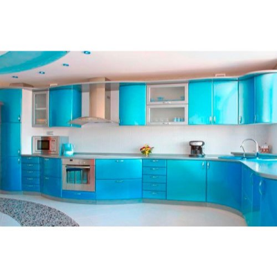 Poly Glass Finish Modular Kitchen