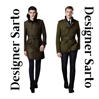 Designer long coat