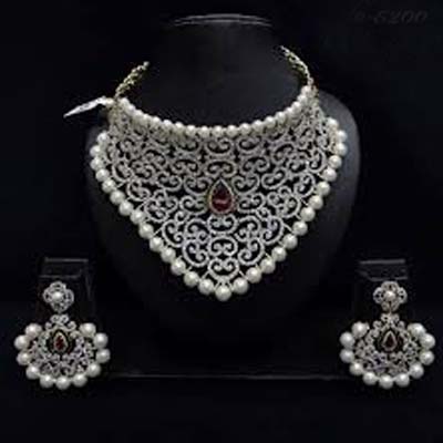 American Diamond Bridal Set