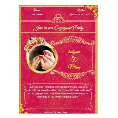 Ring Ceremony Card