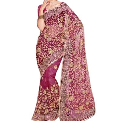 Embroidery Work Saree