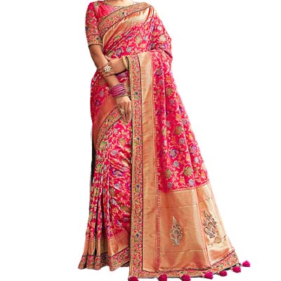 Embroidery Work Saree